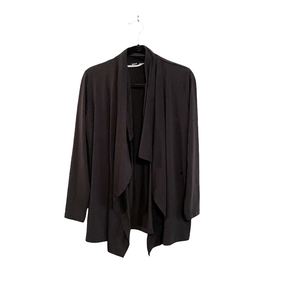 Woolrich Stretchy Casual Business Casual Flowy Black Cardigan Sweater Size Small